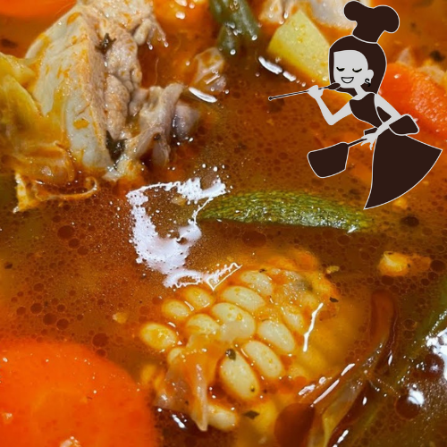 Caldo de Pollo Rojo /Verduras